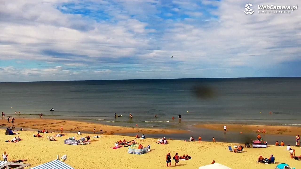 Krynica Morska - widok na plażę - 30 sierpień 2026, 13:36