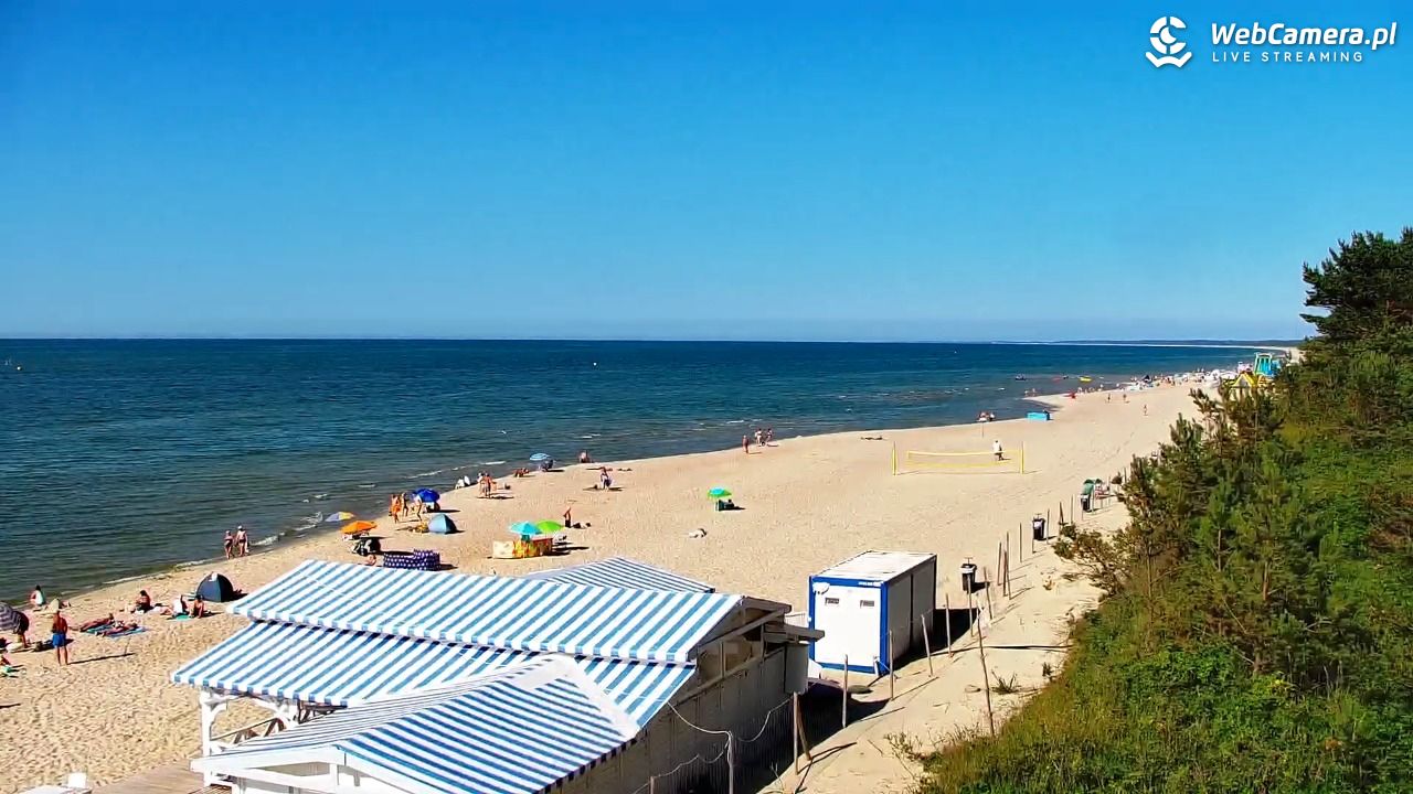 Krynica Morska - widok na plażę - 26 czerwiec 2026, 17:01