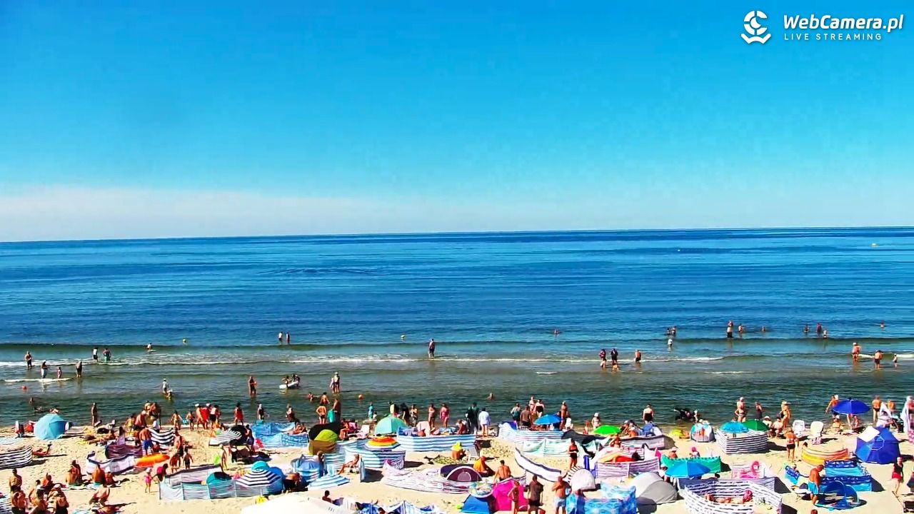 Krynica Morska - widok na plażę - 13 sierpień 2026, 15:07