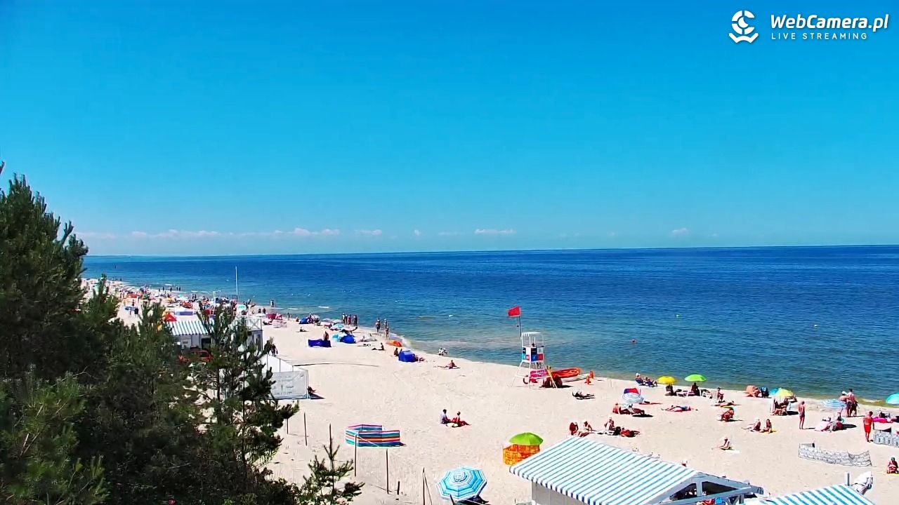 Krynica Morska - widok na plażę - 26 czerwiec 2026, 12:28