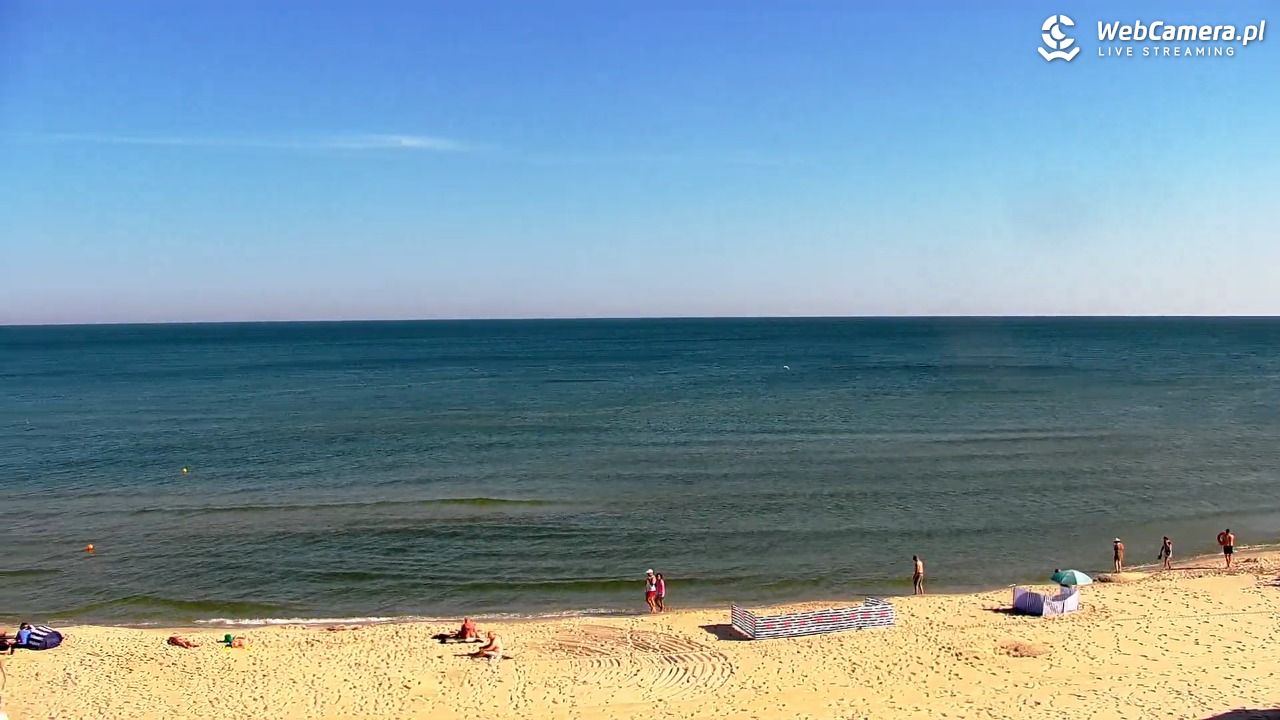Krynica Morska - widok na plażę - 27 czerwiec 2026, 08:27