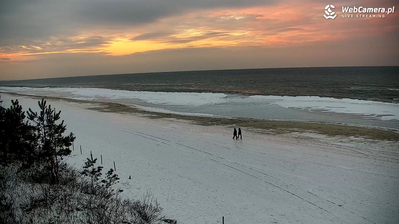 Krynica Morska - widok na plażę - 04 luty 2026, 16:24