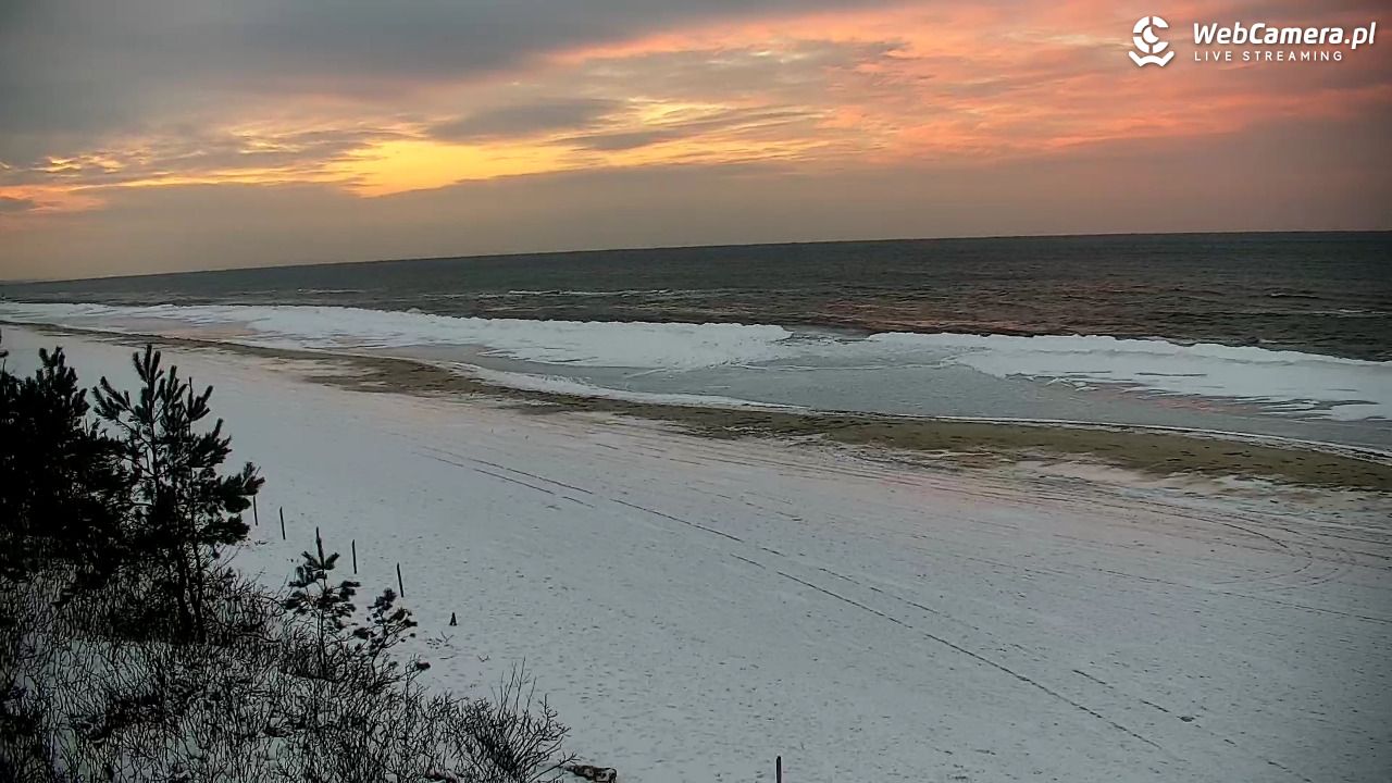 Krynica Morska - widok na plażę - 04 luty 2026, 16:23