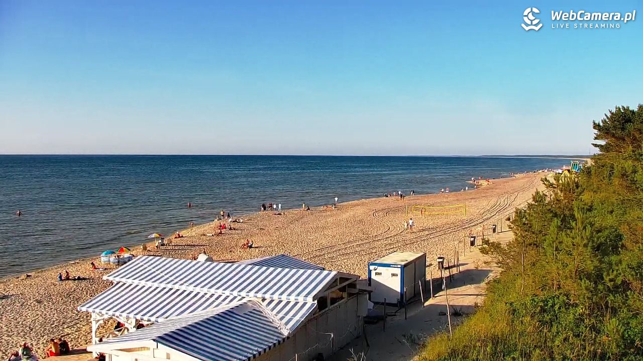 Krynica Morska - widok na plażę - 26 czerwiec 2026, 19:11