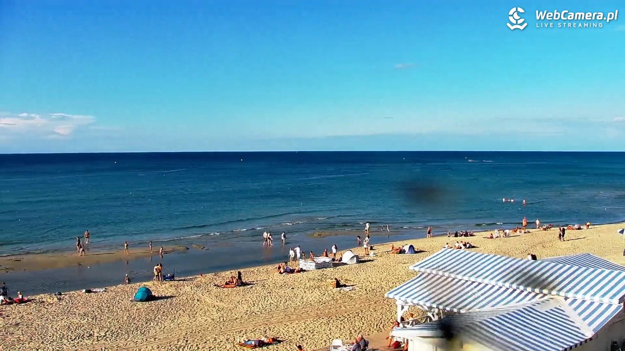 Krynica Morska - widok na plażę - 30 sierpień 2026, 17:14
