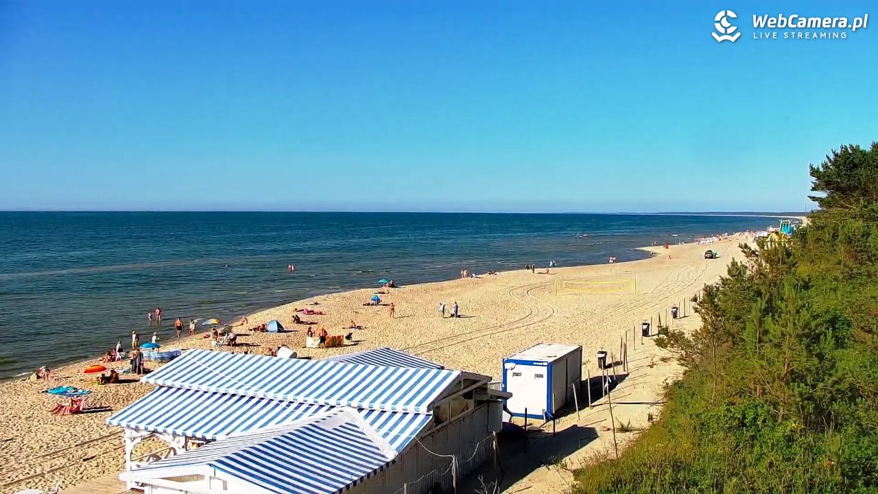 Krynica Morska - widok na plażę - 26 czerwiec 2026, 17:58