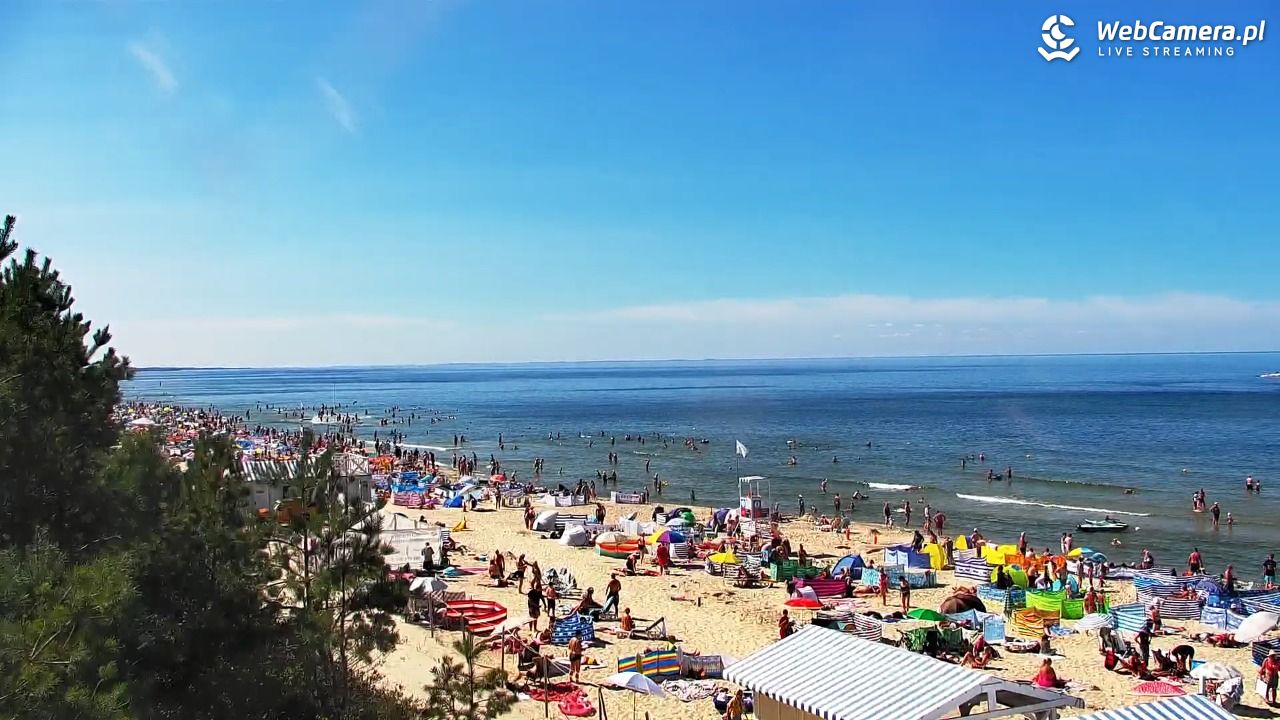 Krynica Morska - widok na plażę - 13 sierpień 2026, 14:18