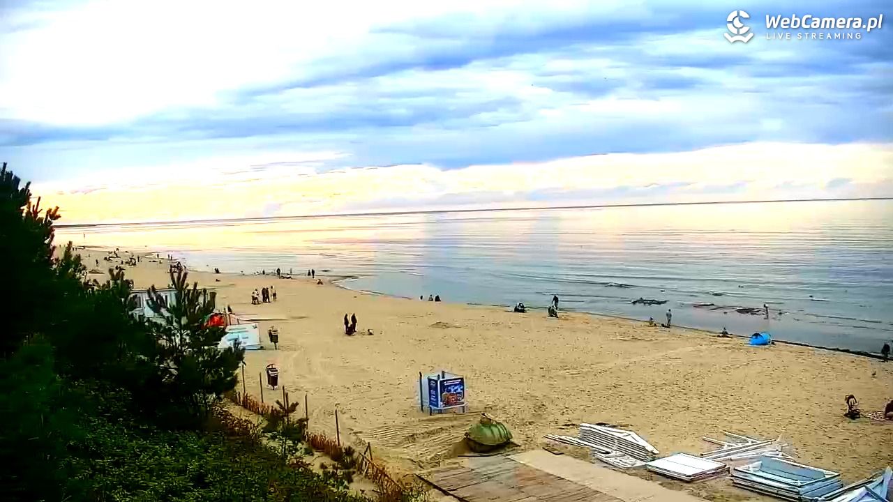 Krynica Morska - widok na plażę - 13 wresień 2025, 16:22