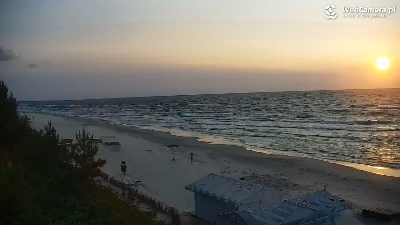 Krynica Morska - widok na plażę - 09 czerwiec 2025, 20:39