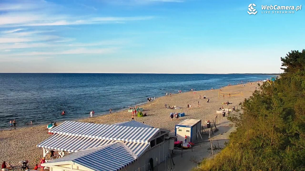 Krynica Morska - widok na plażę - 13 sierpień 2026, 18:39