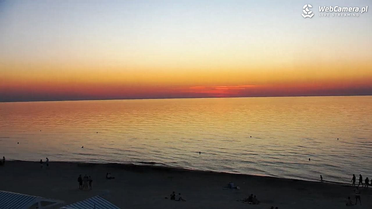 Krynica Morska - widok na plażę - 26 czerwiec 2026, 21:38