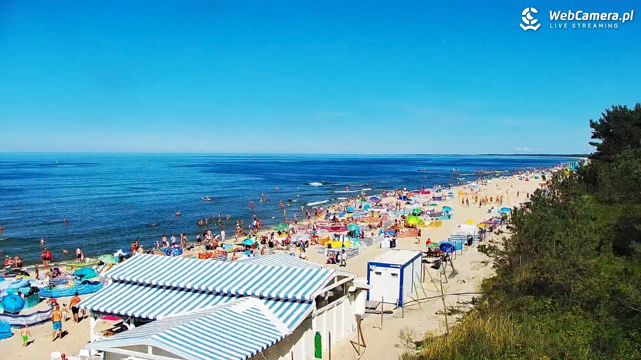 Krynica Morska - widok na plażę - 13 sierpień 2026, 14:28