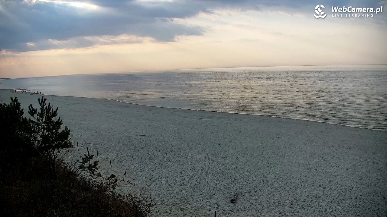 Krynica Morska - widok na plażę - 23 marzec 2026, 16:24