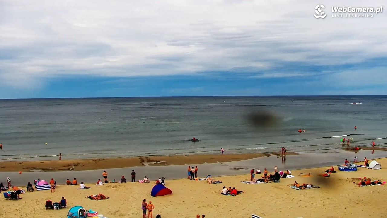 Krynica Morska - widok na plażę - 30 sierpień 2026, 13:20