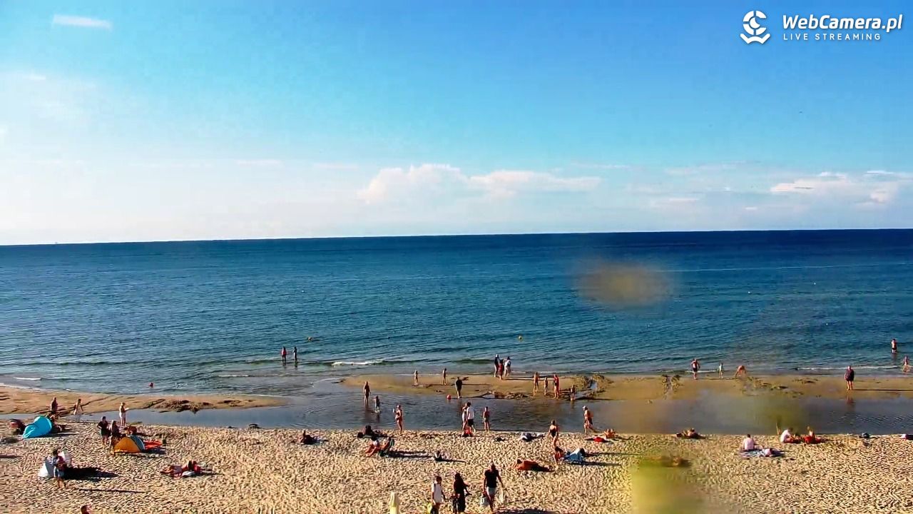 Krynica Morska - widok na plażę - 30 sierpień 2026, 17:14