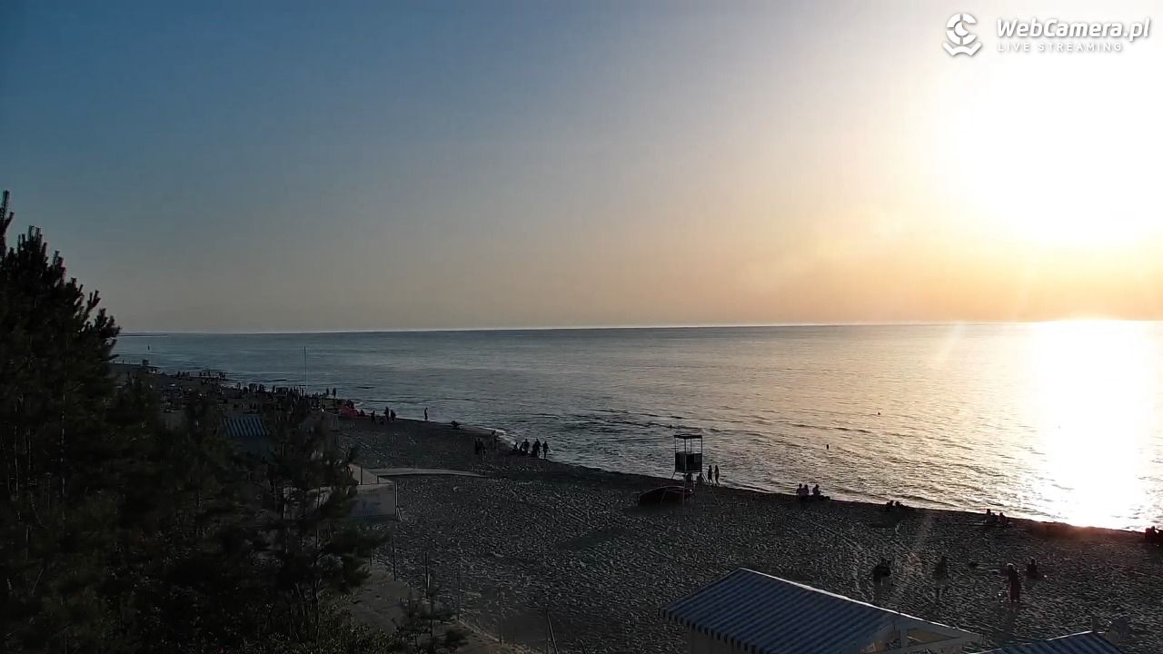 Krynica Morska - widok na plażę - 26 czerwiec 2026, 20:07