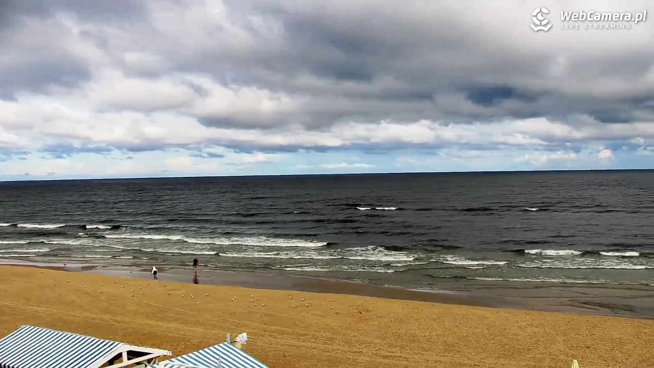 Krynica Morska - widok na plażę - 02 wresień 2026, 08:47