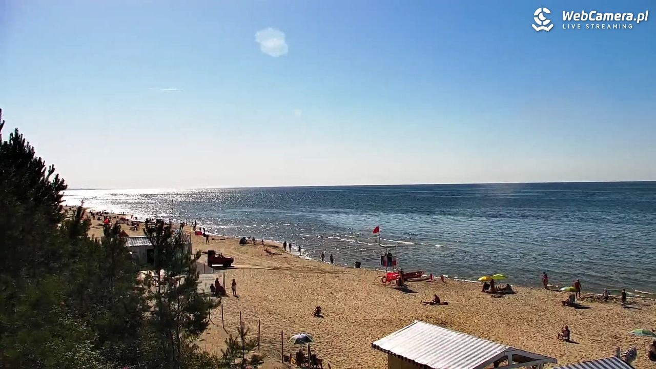 Krynica Morska - widok na plażę - 26 czerwiec 2026, 16:43