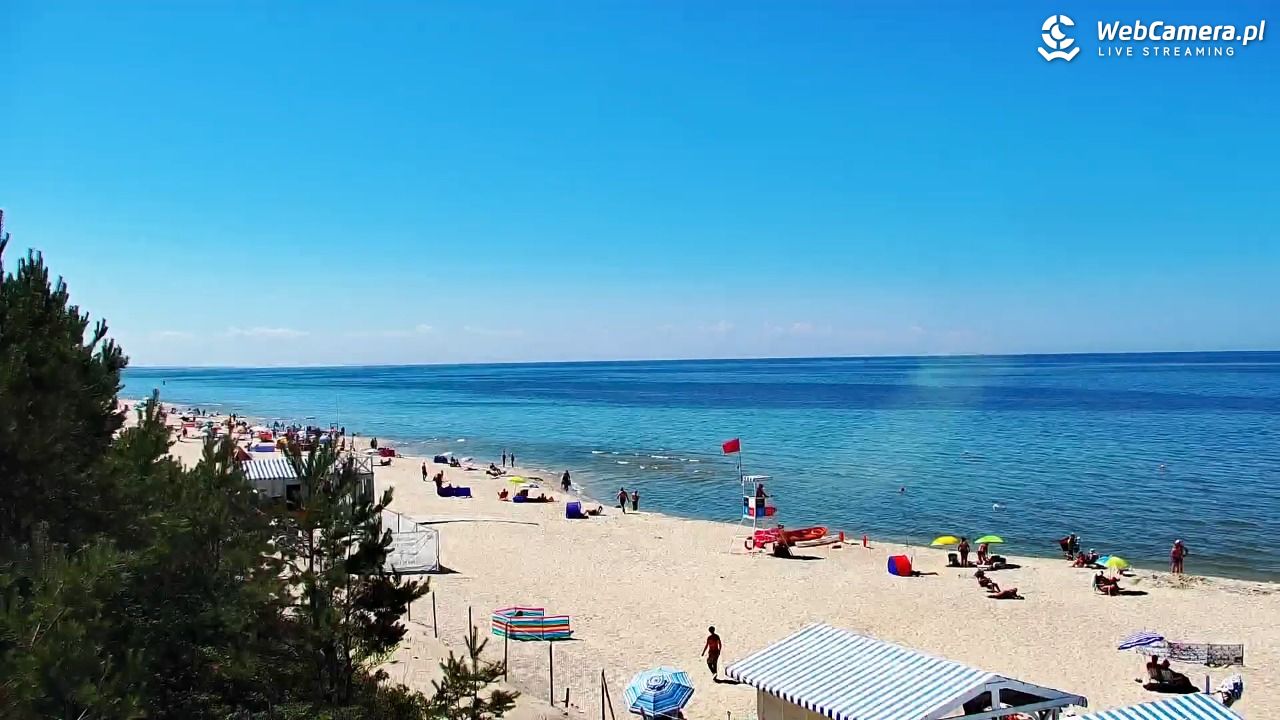 Krynica Morska - widok na plażę - 26 czerwiec 2026, 14:17