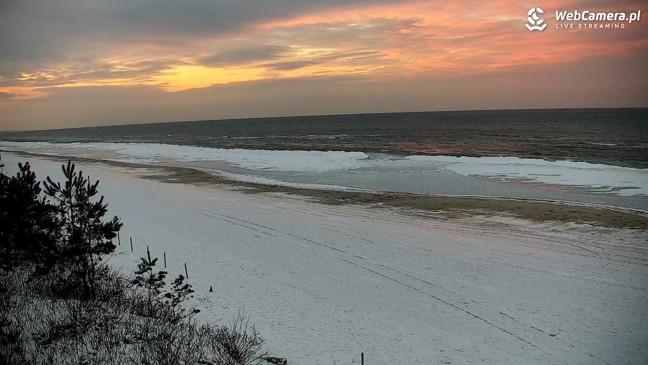 Krynica Morska - widok na plażę - 04 luty 2026, 16:23