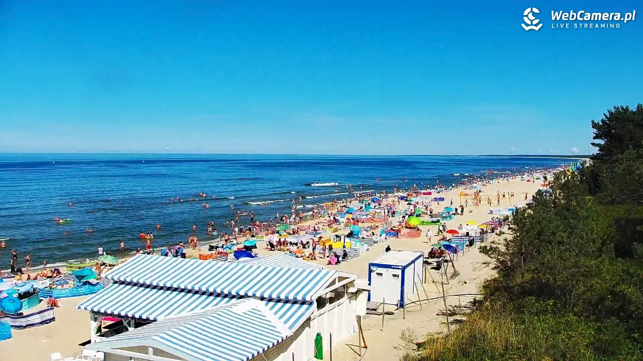 Krynica Morska - widok na plażę - 13 sierpień 2026, 13:55