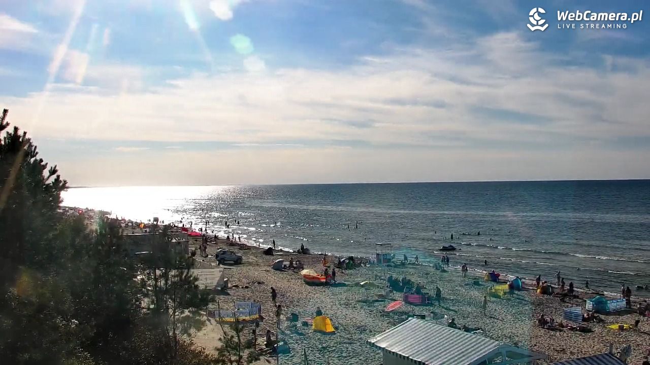 Krynica Morska - widok na plażę - 13 sierpień 2026, 17:23