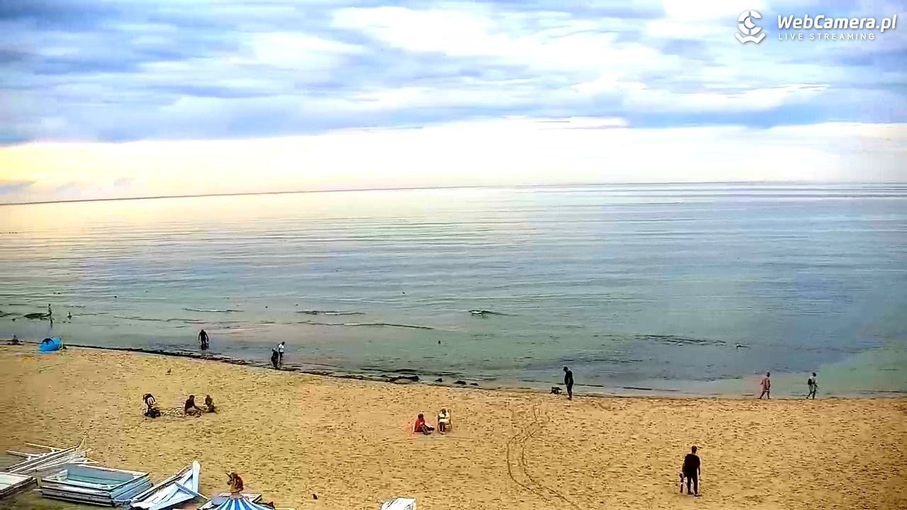 Krynica Morska - widok na plażę - 13 wresień 2025, 16:21