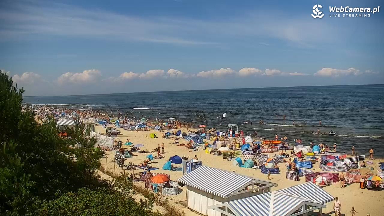 Krynica Morska - widok na plażę - 30 lipiec 2025, 14:28