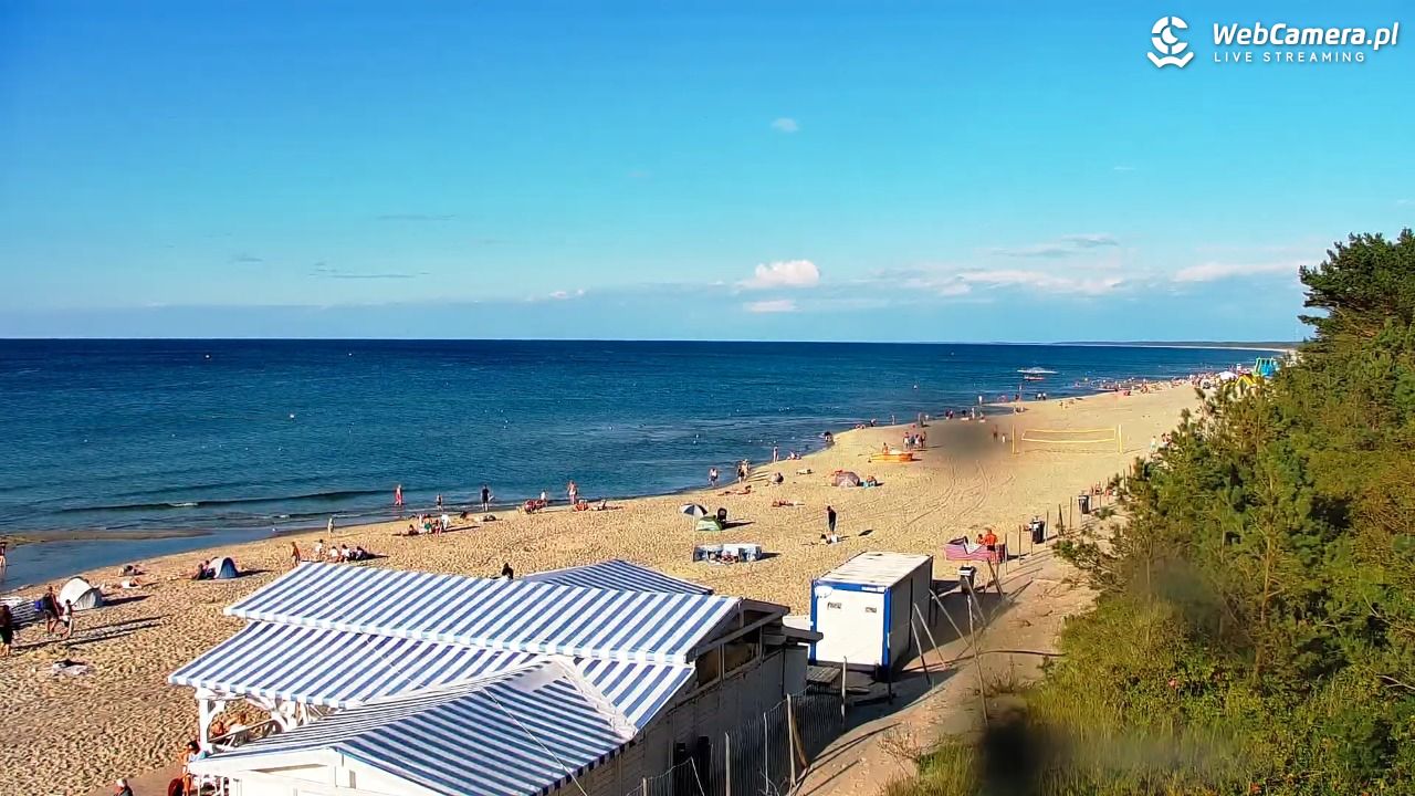 Krynica Morska - widok na plażę - 30 sierpień 2026, 17:26