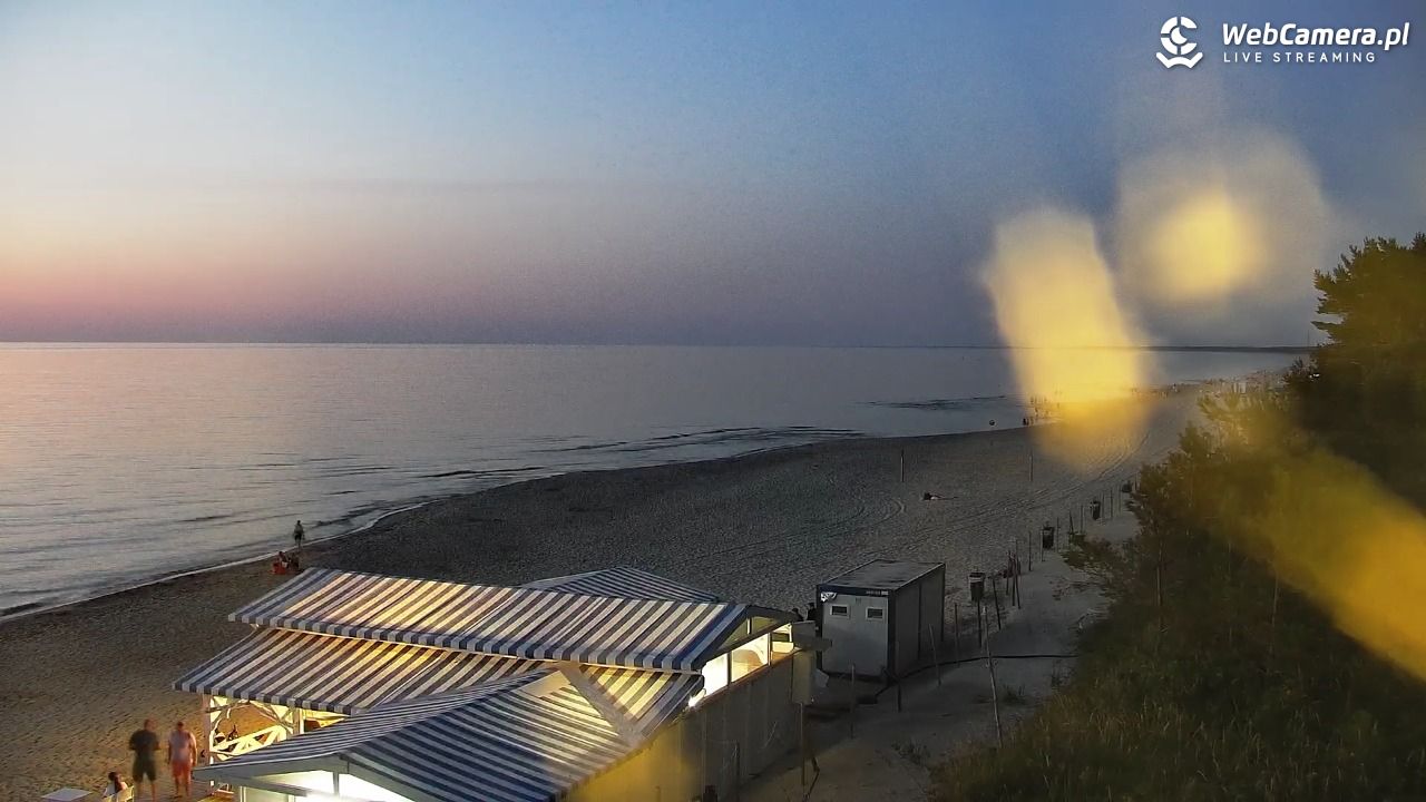 Krynica Morska - widok na plażę - 26 czerwiec 2026, 22:16