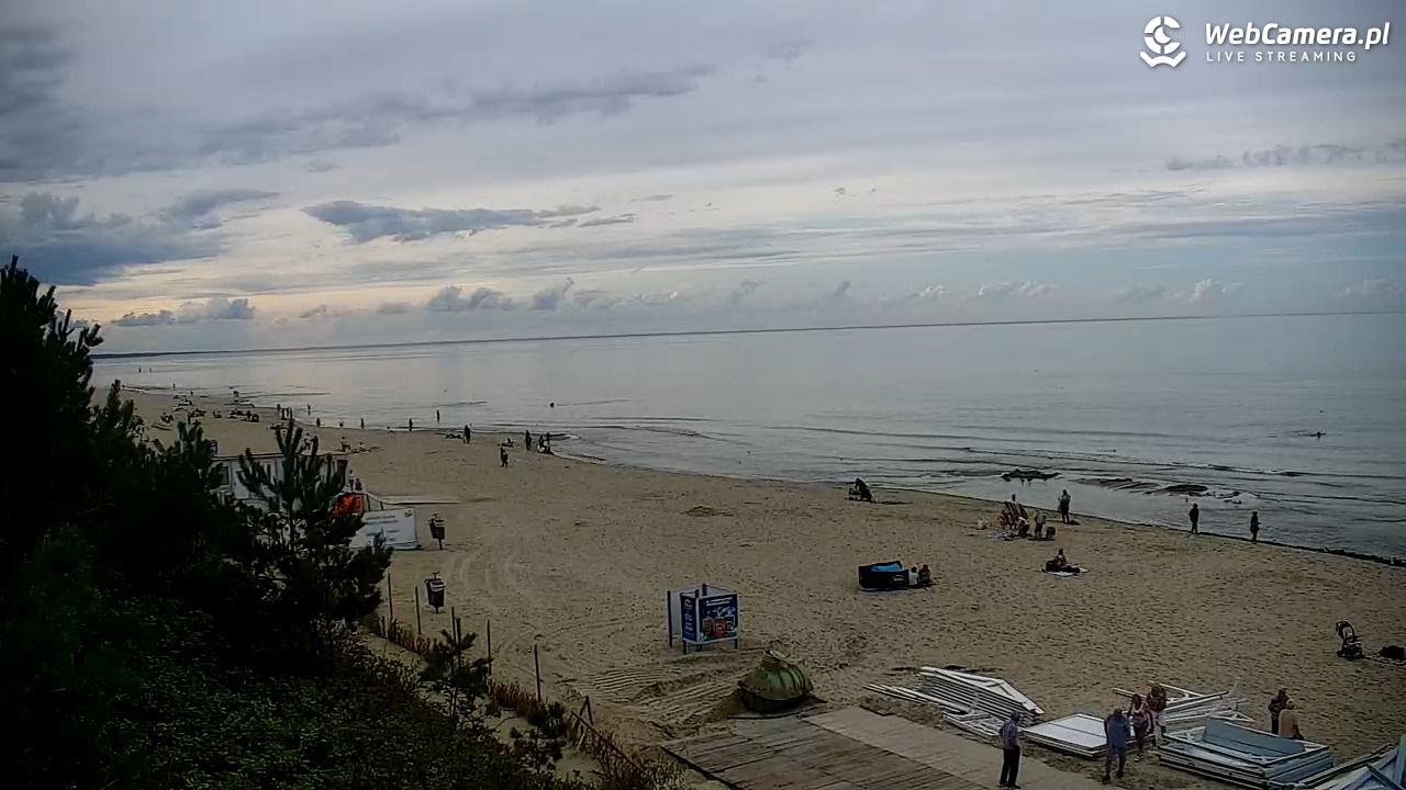 Krynica Morska - widok na plażę - 13 wresień 2025, 15:23