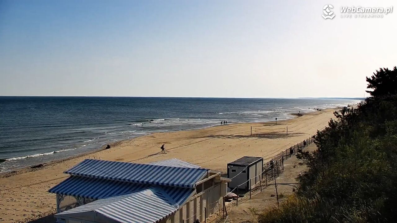 Krynica Morska - widok na plażę - 27 czerwiec 2026, 06:57