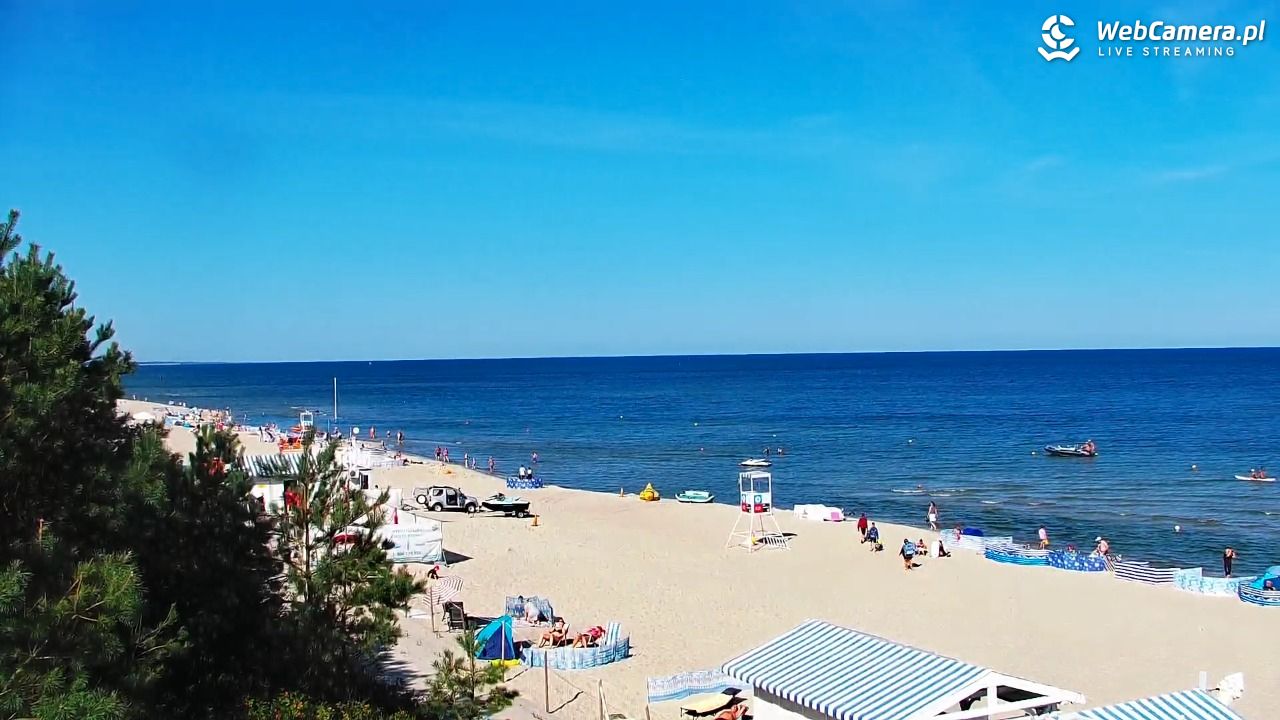 Krynica Morska - widok na plażę - 14 sierpień 2026, 09:37
