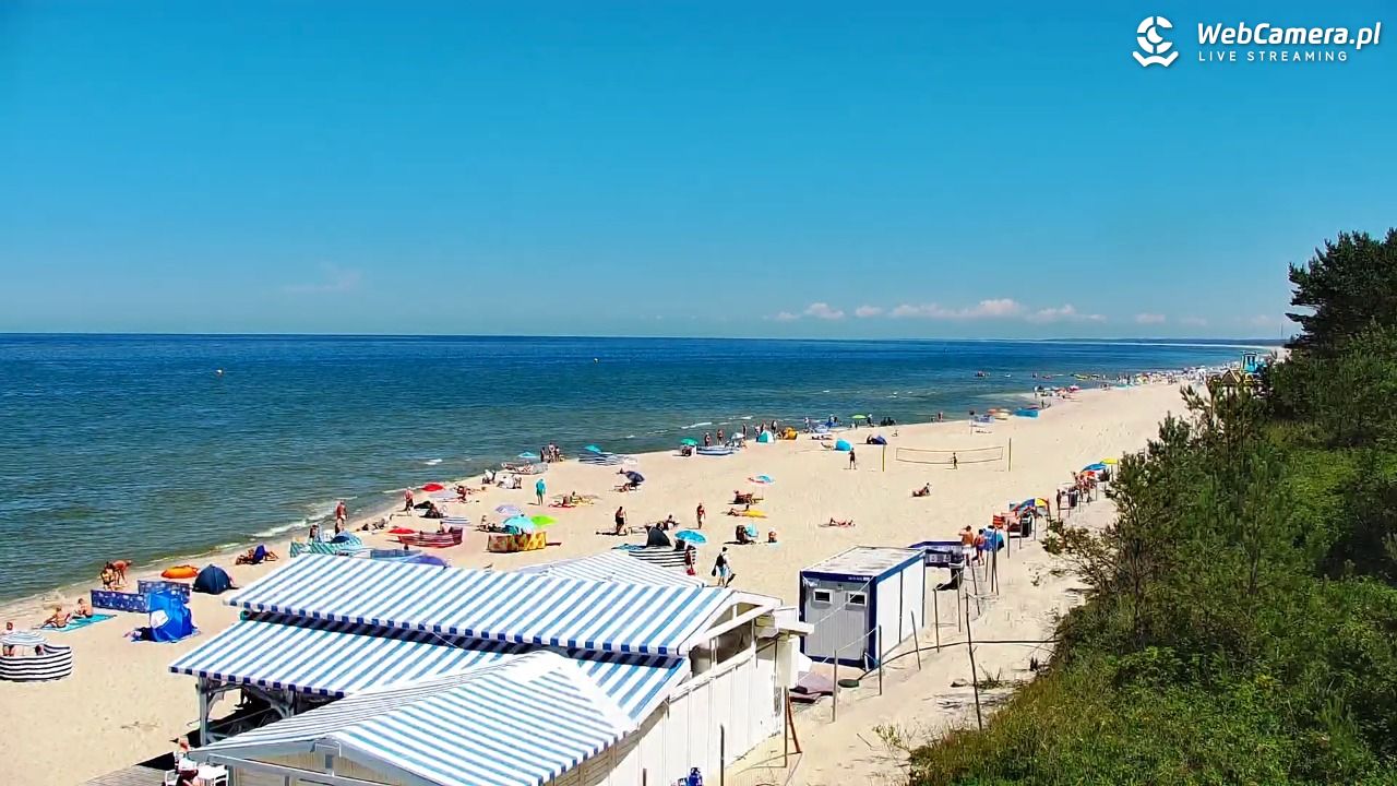 Krynica Morska - widok na plażę - 26 czerwiec 2026, 12:23