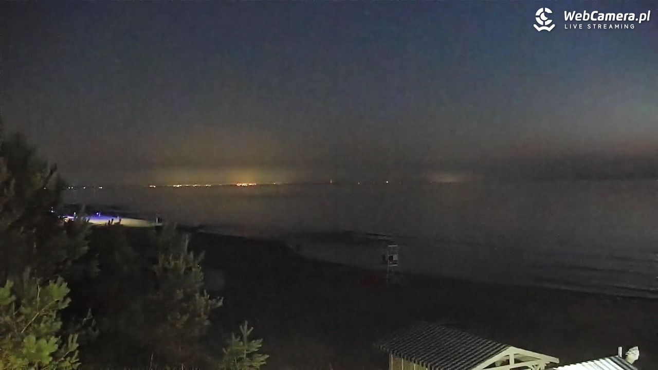 Krynica Morska - widok na plażę - 26 czerwiec 2026, 23:42