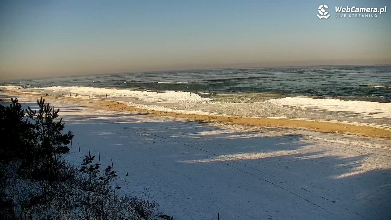 Krynica Morska - widok na plażę - 03 luty 2026, 10:57
