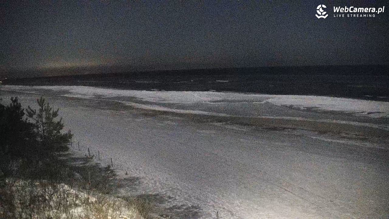 Krynica Morska - widok na plażę - 03 luty 2026, 23:34