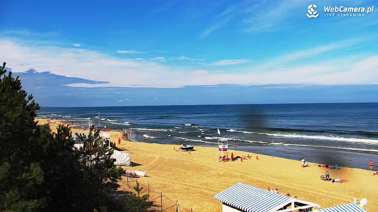 Krynica Morska - widok na plażę - 31 sierpień 2026, 10:08