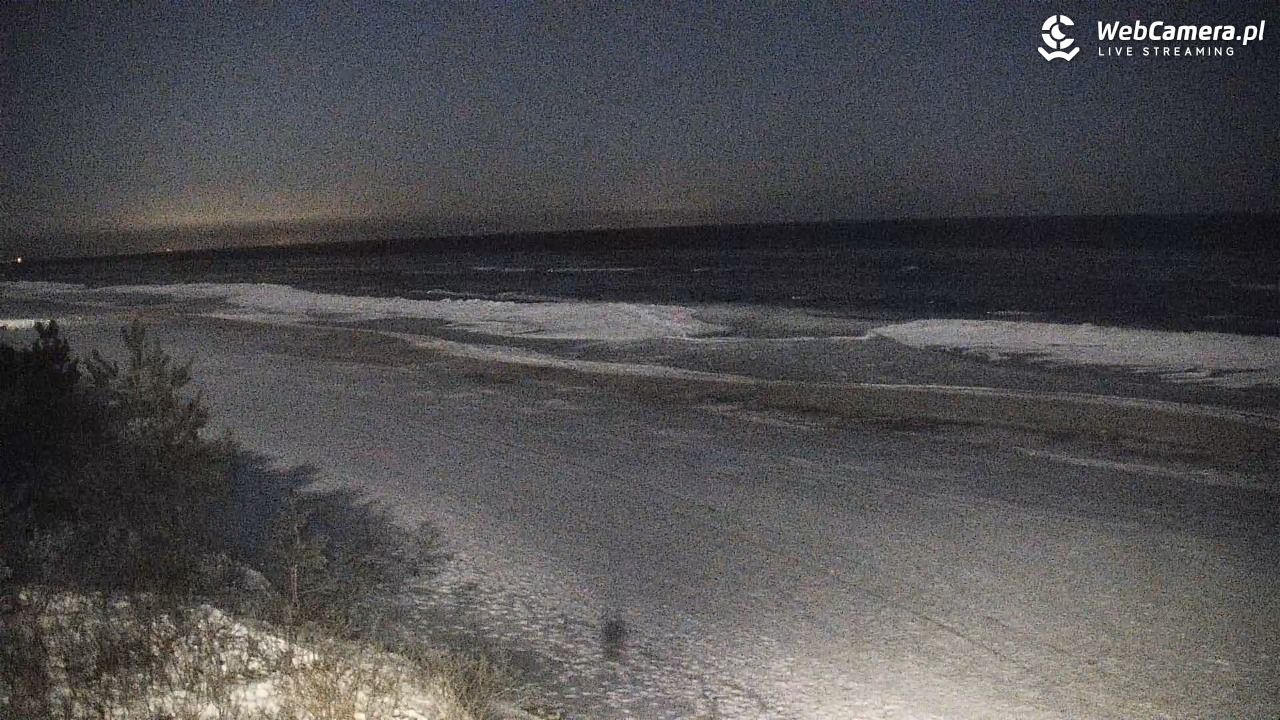 Krynica Morska - widok na plażę - 03 luty 2026, 21:00