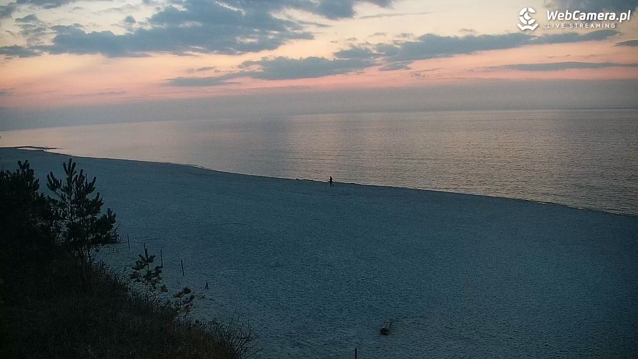 Krynica Morska - widok na plażę - 23 marzec 2026, 18:32