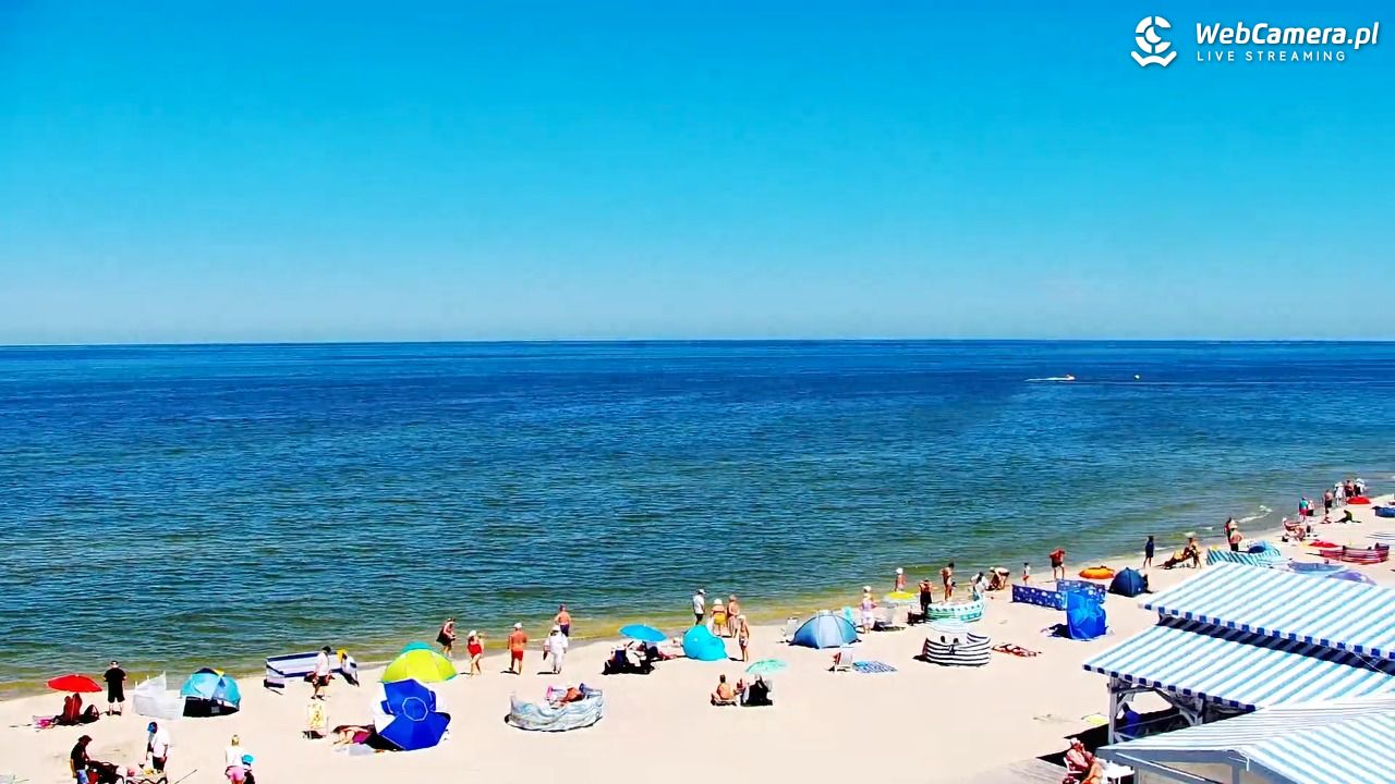 Krynica Morska - widok na plażę - 26 czerwiec 2026, 11:55