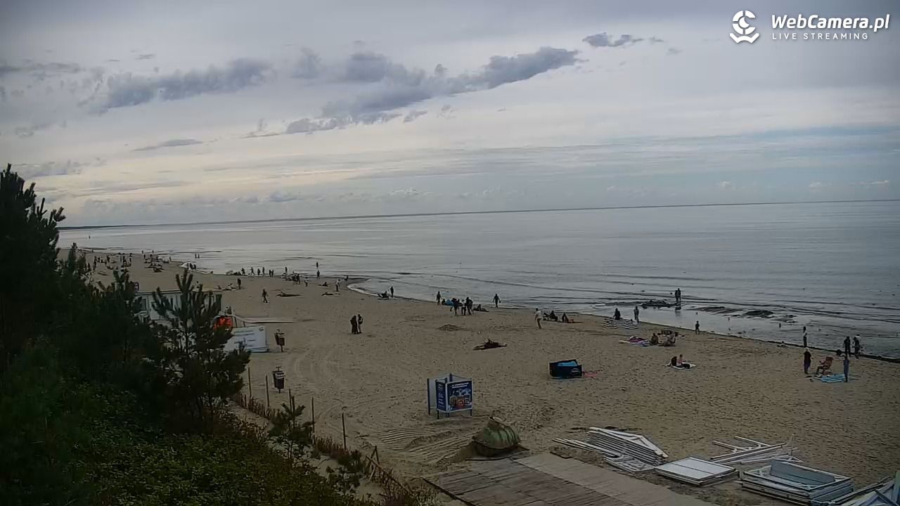 Krynica Morska - widok na plażę - 13 wresień 2025, 14:59