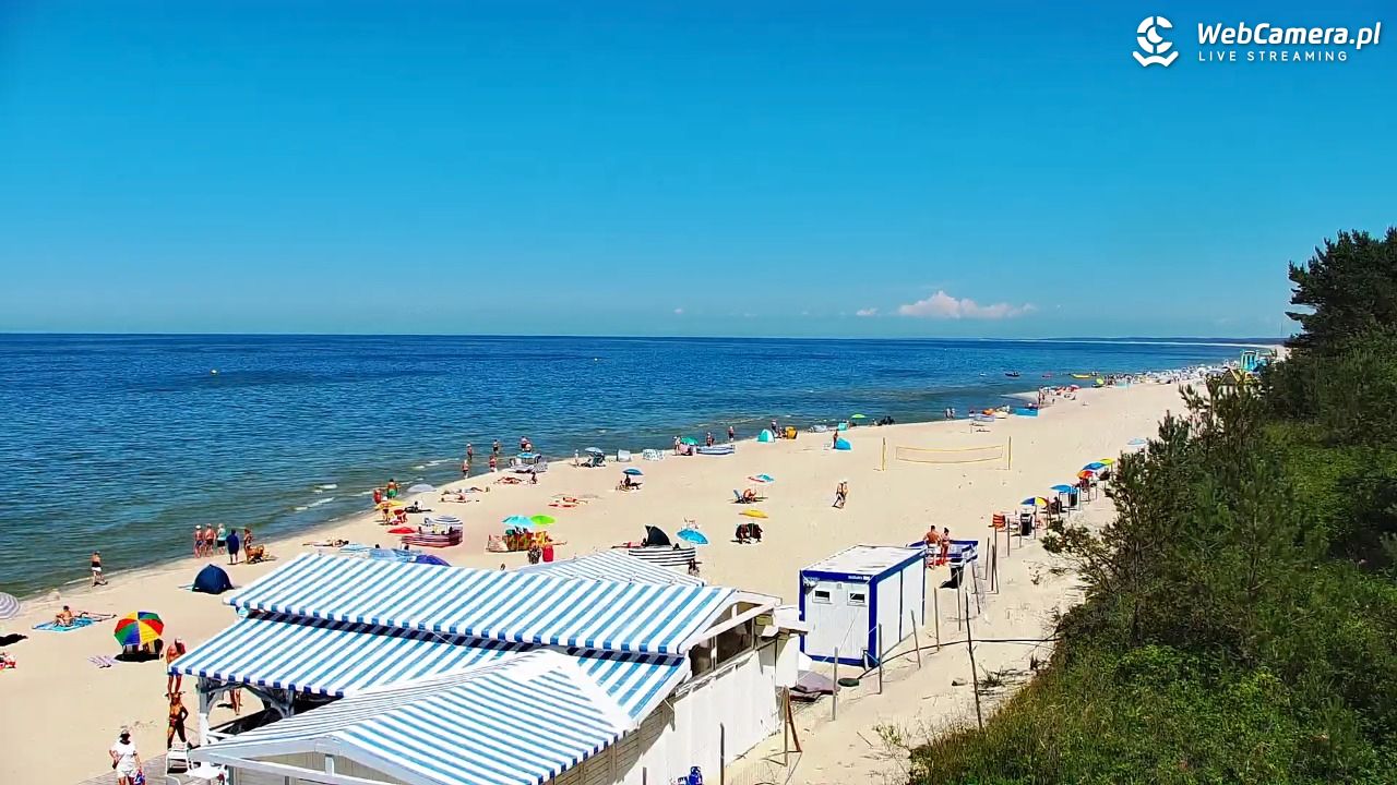 Krynica Morska - widok na plażę - 26 czerwiec 2026, 13:31