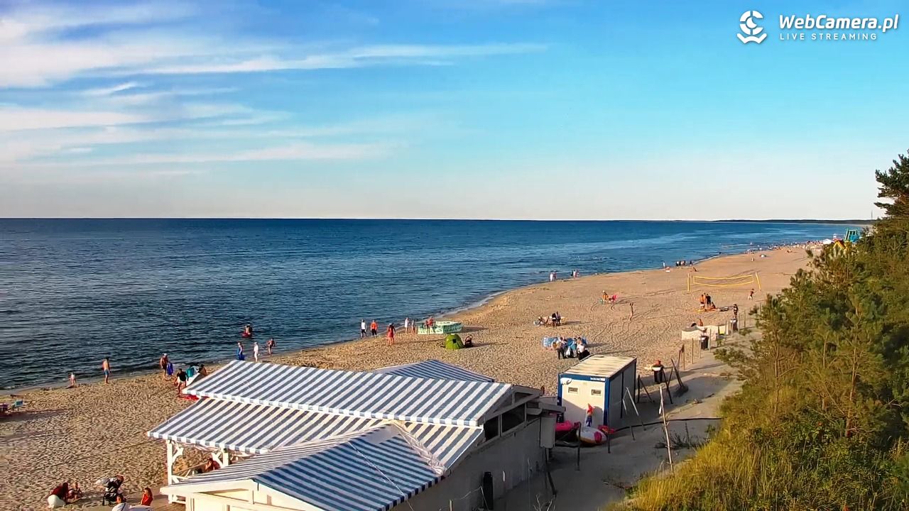 Krynica Morska - widok na plażę - 13 sierpień 2026, 18:42