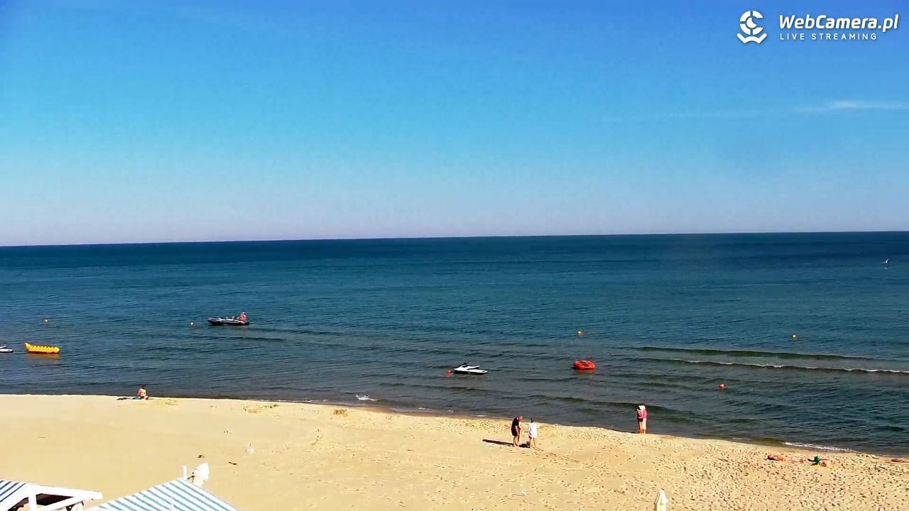 Krynica Morska - widok na plażę - 27 czerwiec 2026, 08:12