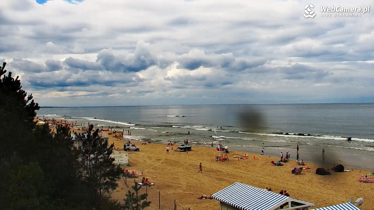 Krynica Morska - widok na plażę - 31 sierpień 2026, 12:55