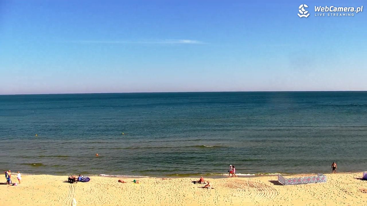 Krynica Morska - widok na plażę - 27 czerwiec 2026, 08:27