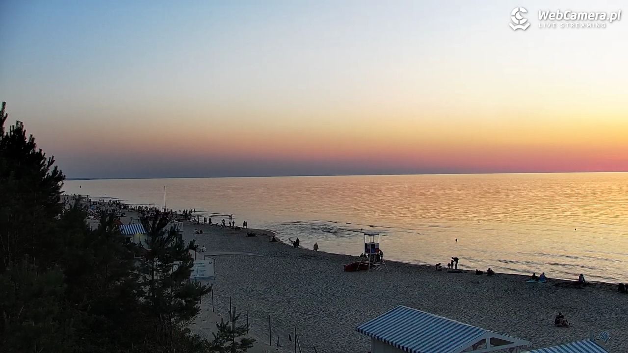 Krynica Morska - widok na plażę - 26 czerwiec 2026, 21:18