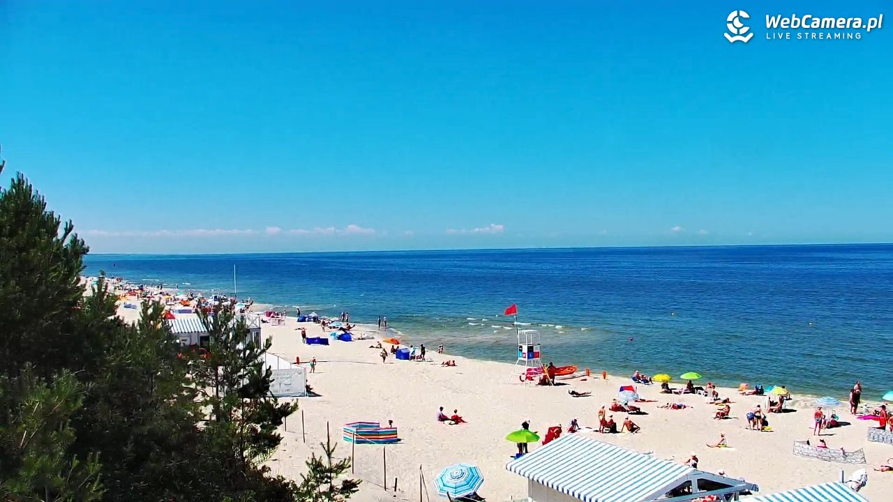 Krynica Morska - widok na plażę - 26 czerwiec 2026, 12:33