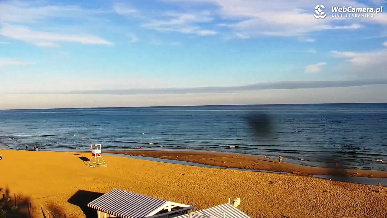 Krynica Morska - widok na plażę - 31 sierpień 2026, 07:08
